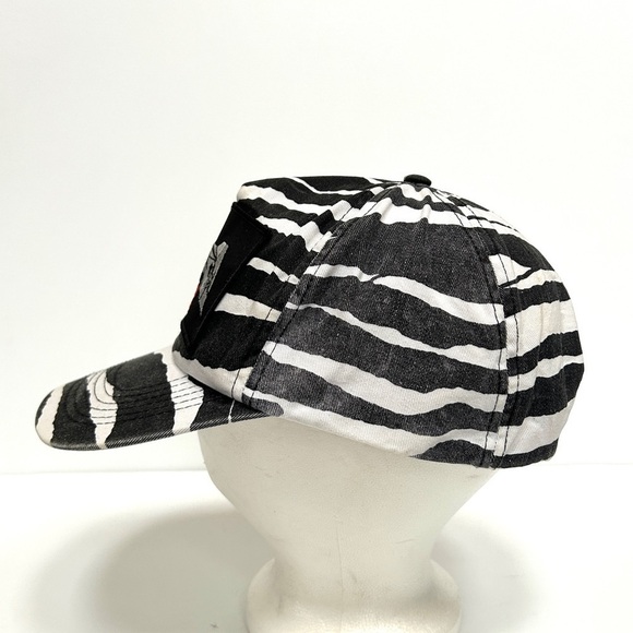 Vintage Rare 90s ZEBRA F-117A Stealth Fighter Trucker Hat Snap Back Baseball Cap - Picture 5 of 9